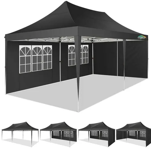 easy up tent 3x4,5 zwart