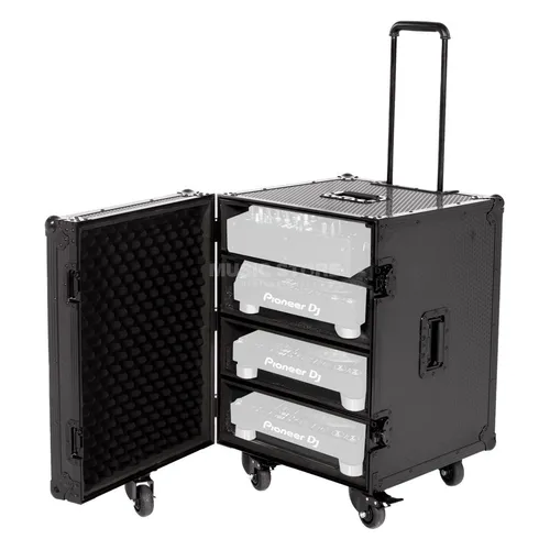 Flightcase 4u ten behoeve van vesrterker