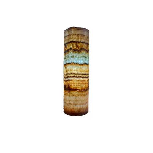 Aqua Onyx Cylinder Table Lamp (2 Out Of 8) Exotic
