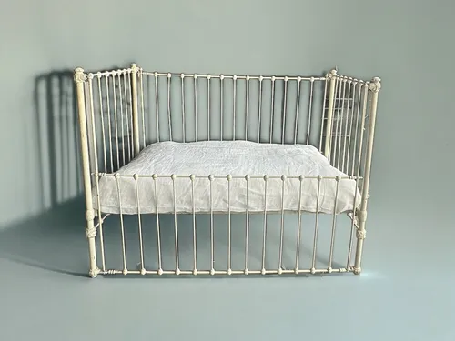 Vintage Iron Baby Crib