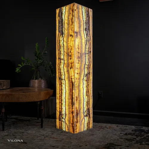 Aqua Onyx Crystal Floor Lamp (2/9) Exotic