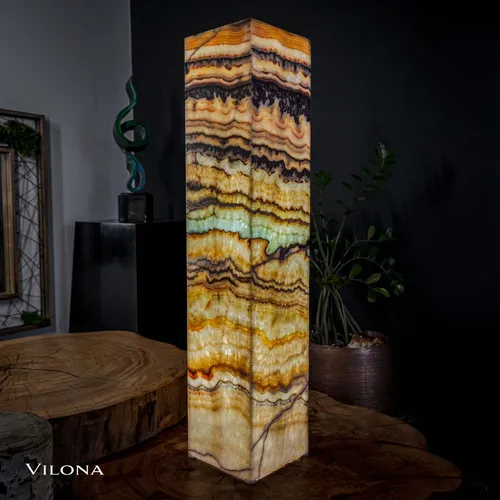 Aqua Onyx Crystal Floor Lamp (2/2) Exotic