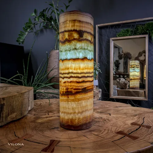 Aqua Onyx Crystal Table Lamp (3 Out Of 8) Exotic