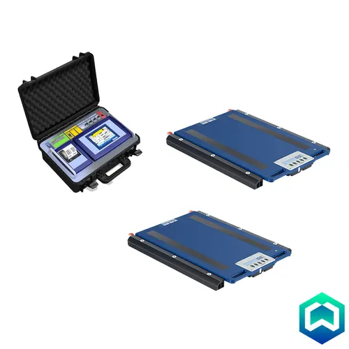 2 WWSE2G4 Wheel Weighing pads with Wireless 3590ETKR2G4 Indicator 