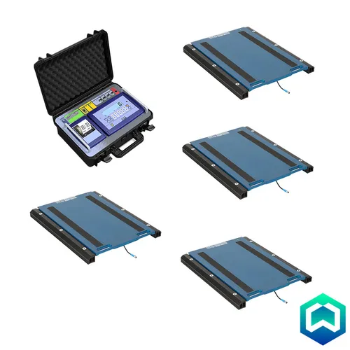 4 WWSE Wheel Weighing pad with Wired DFWKRP Indicator 