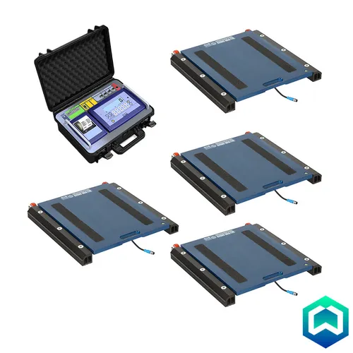 4 WWSC Wheel Weighing pad with Wired DFWKRP Indicator 