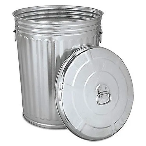 steel trash cans 