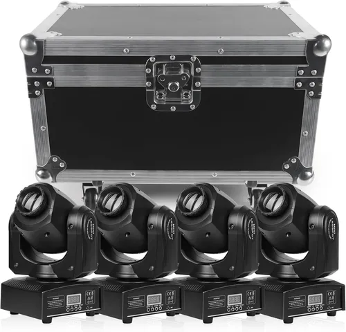 Moving Head DJ Lights with Flight Case