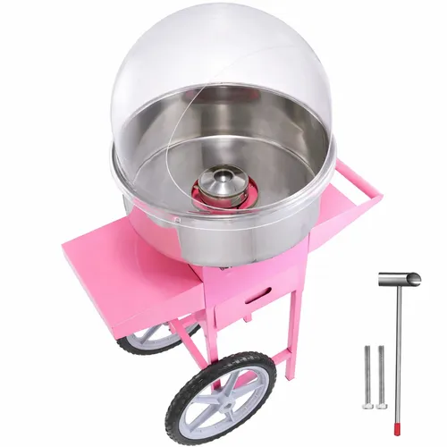 Candy Machine Cart with Bubble Cover Shield