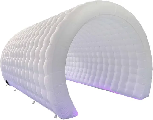 Inflatable Tunnel Tent  (White, 16.5x10x10ft) With lights 