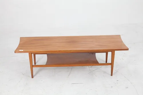 Teak 2 tier surfboard coffee table
