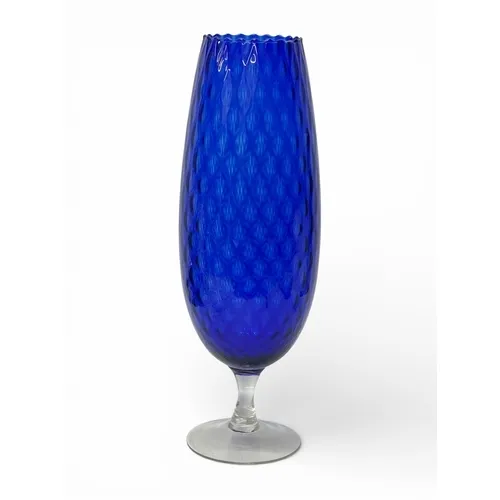 Cobalt blue glass vase
