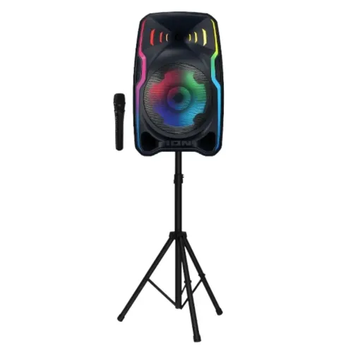 ION Battery-Powered Speaker with Wireless Microphone – Single Unit