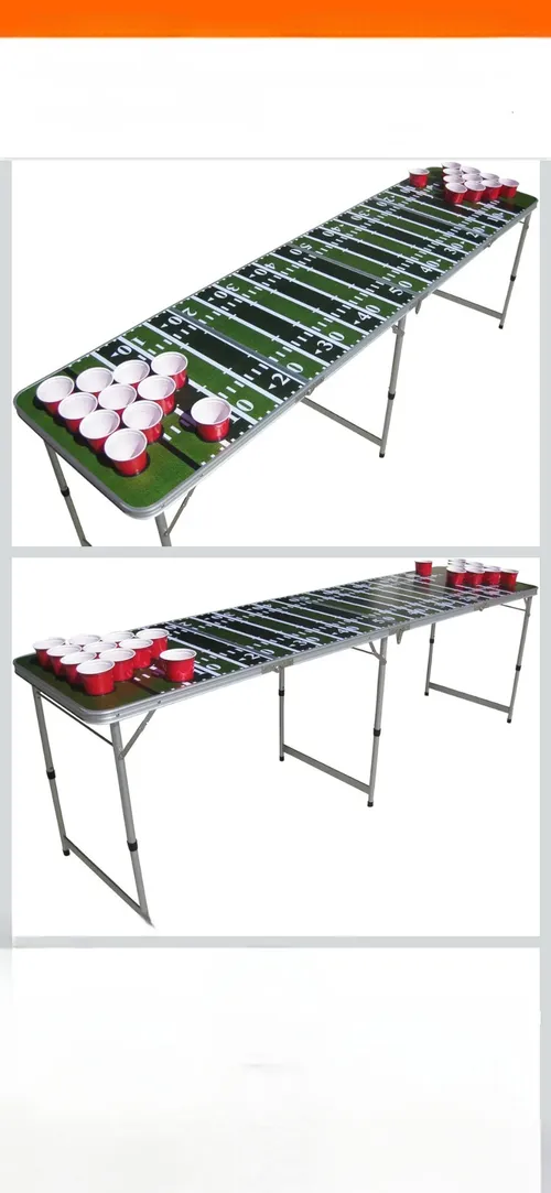 Beer Pong Table – Football Field Design