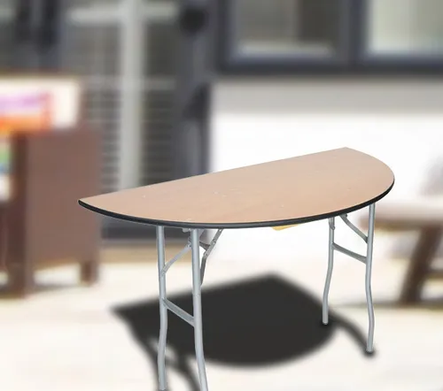 Half Moon Wood Table