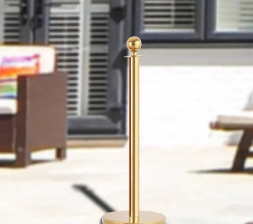 Gold Stanchion Pole