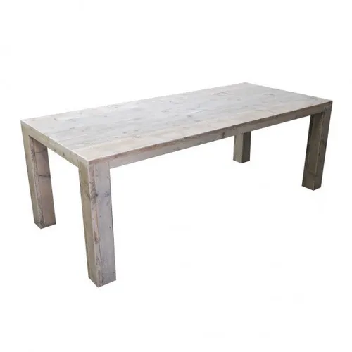 Tafel met blokpoten laag