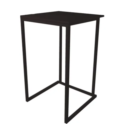 Vierkante bartafel zwart (ander blad mogelijk)