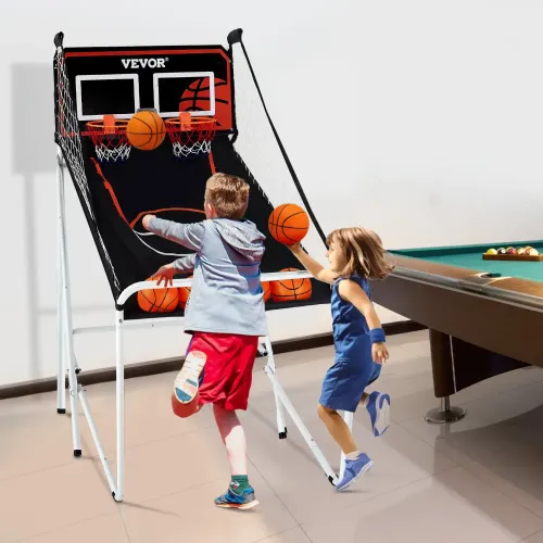 BASKETBALL GAME: ELECTRONIC SCORE (FOLDABLE 2 HOOPS)