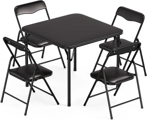 KIDS FOLDING TABLE AND CHAIR SET - 5 PIECE