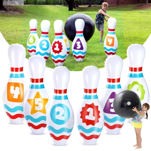 GIANT INFLATABLE BOWLING SET