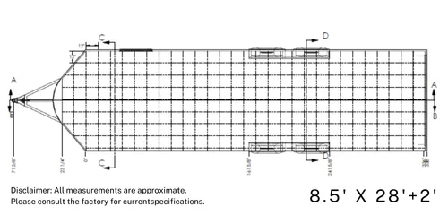 8.5 X 28 Enclosed Car Trailer