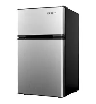 Euhomy 4.5 Cu. Ft. Two-Door Mini Fridge