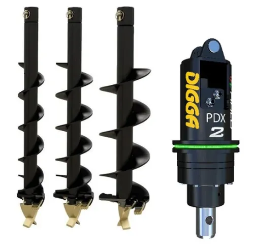 Auger Driver - available as add on to U17-5 excavator rental.