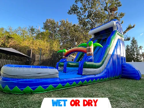 Blue Wave Slide (WET OR DRY) 16W X 30L x 19H