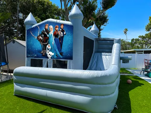 Frozen Style 3 Bounce Slide (WET or DRY) 16 x 16 x 16