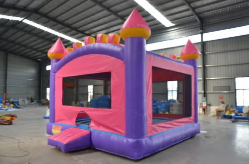 Pink Castle With Basketball Hoop 15 x 15