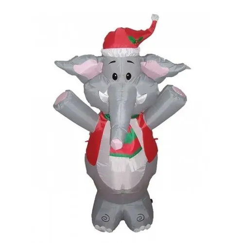Christmas Elephant Blow Up Yard Decoration