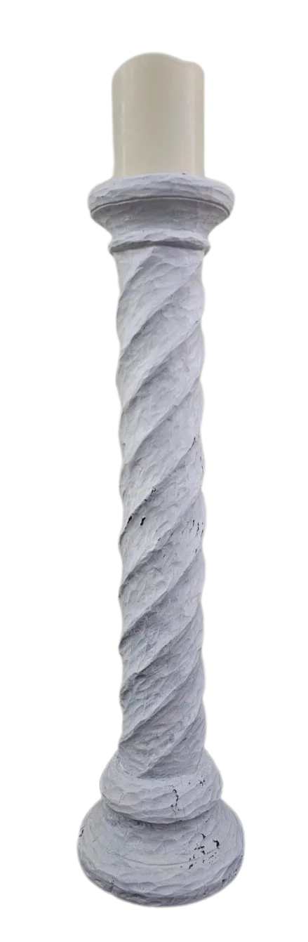 Tall White Candle Column