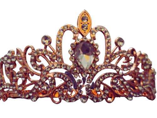 Adjustable High Quality Rose Gold Tiara