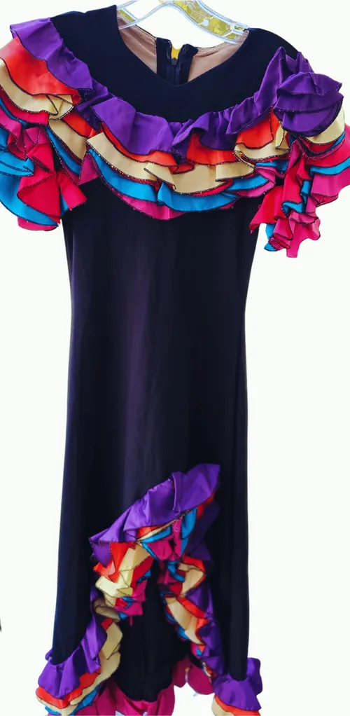 Hand Made Multi-Color Rumba Dress