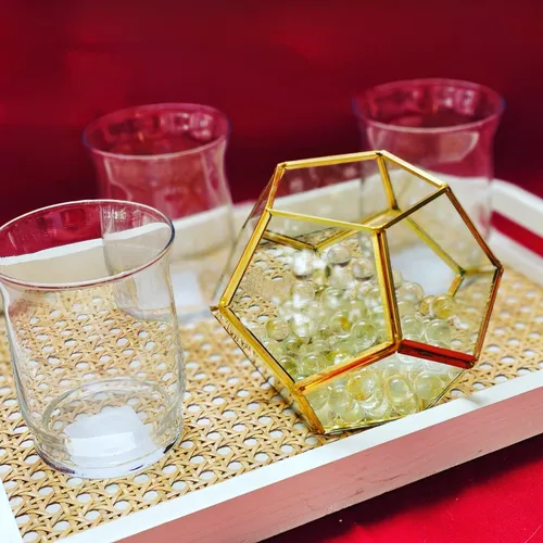 Set of 10 Glass Flared Votives