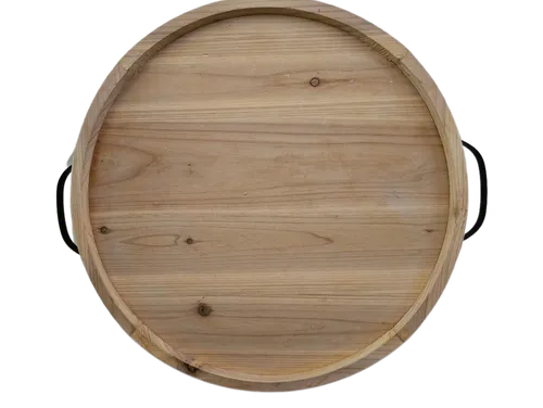 2' Wood Circular Tray
