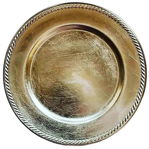 Beautiful Gold Chargers (80 Available)