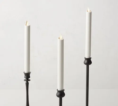 Set of 24 Tall Battery Operated Flicker Candle Sticks