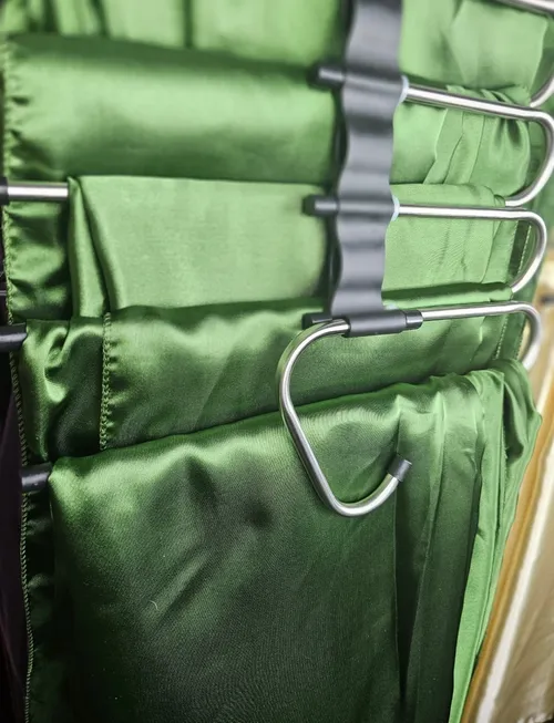 Emerald Green Satin Overlays 72