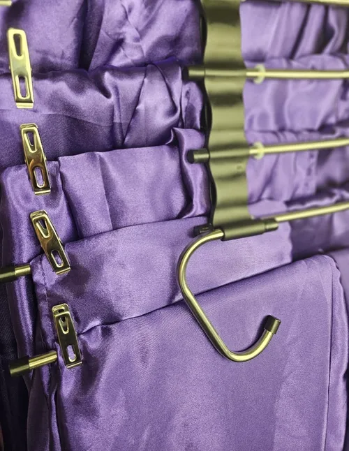 Deep Lilac Satin Overlays 72