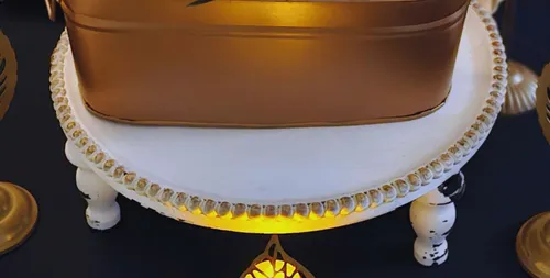 Rustic White Cake Display