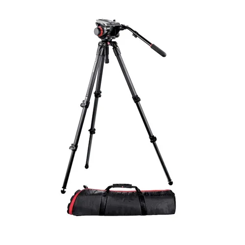 MANFROTTO 535 MPRO TRIPOD W/ MVH500A HEAD
