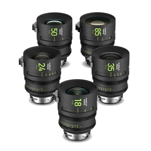 NiSi AUREUS PRIME T1.4 Full-Frame/VV Cinema 5-Lens Kit (ARRI PL)