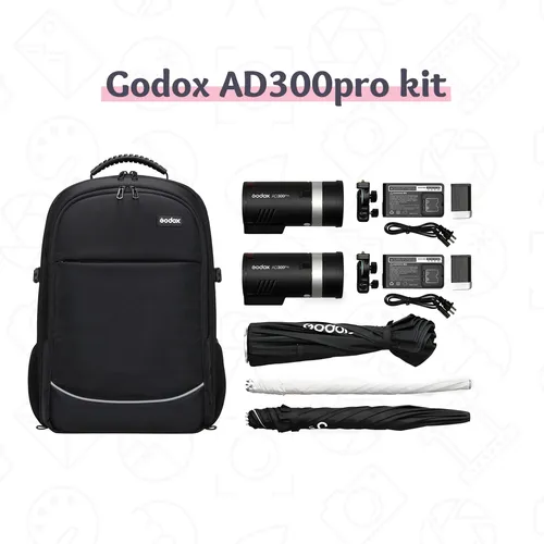 Godox AD300 pro 2 lights kit