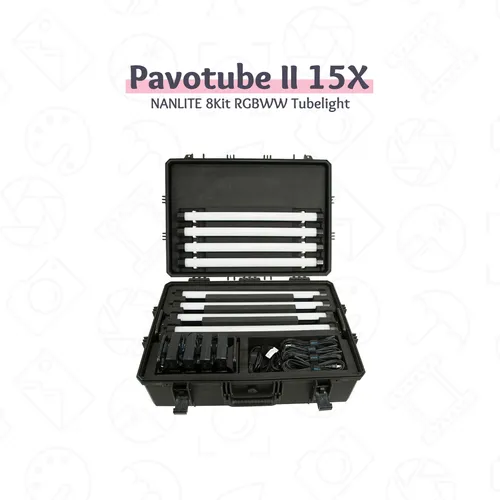Nanlite Pavotube 15x ii RGB LED 8 lights kit