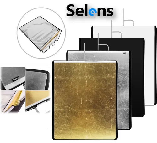 Flag Panel Reflector 4 Color Diffuser Cloth Frame (75x90cm)