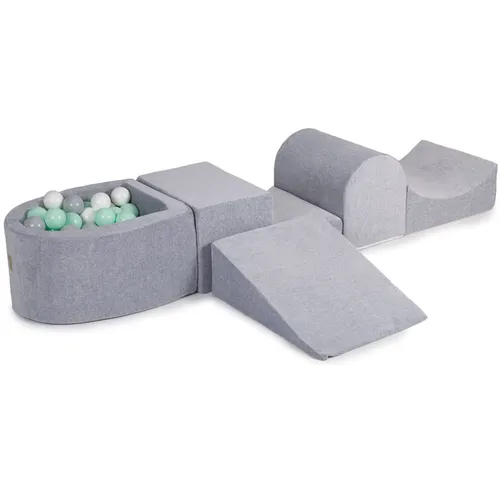 Indoor playset with ball pit