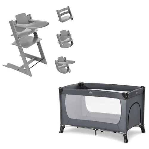 Travel cot and Stokke Tripp Trapp Package