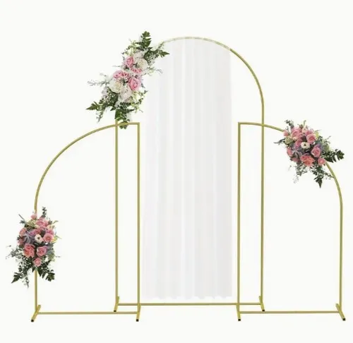 Gold 3 stand arch backdrop (7.2ft/5ft/5ft)